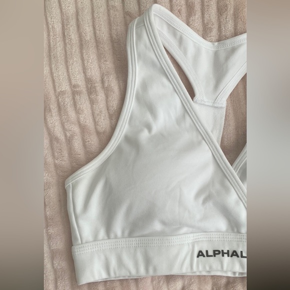 Alphalete Surface Wrap Bra - Size XS, White - Picture 3 of 7